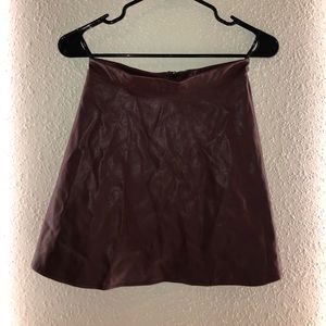 Vintage IrisLA Womens Leather Mini Skirt